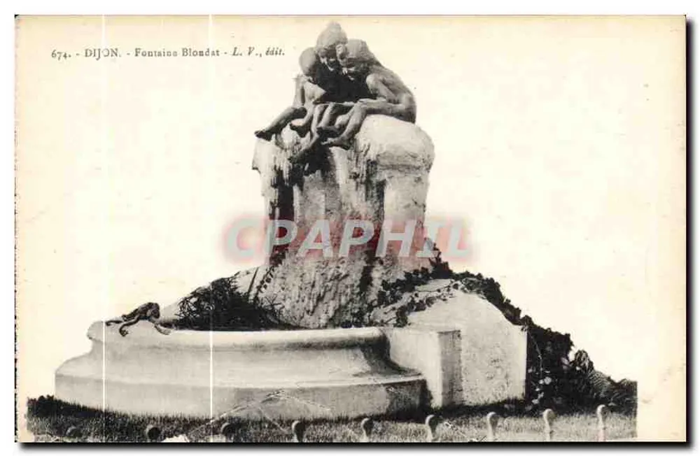 Dijon — Fontaine Blondat — L. V., editor - Frente