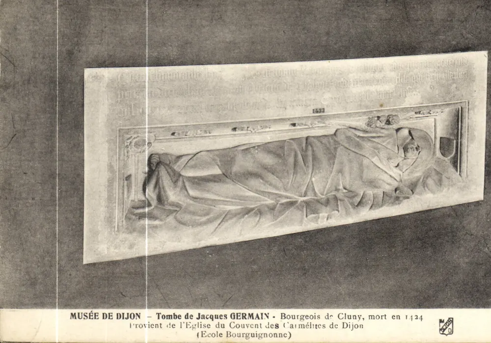 Túmulo de Jacques GERMAIN — Burguês de Cluny, morto em 1424 — Museu de Dijon - Frente