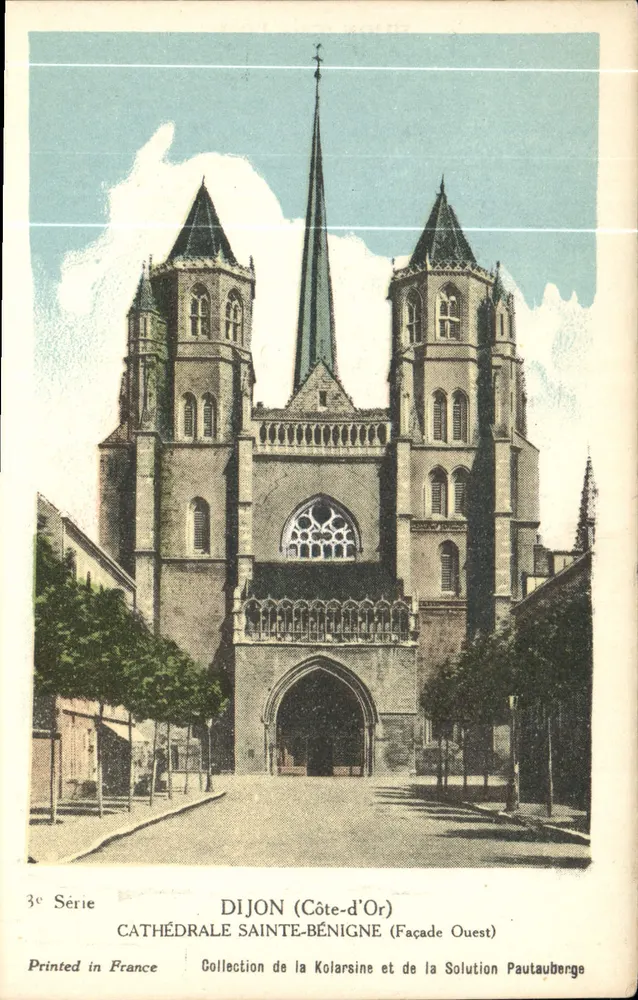 Dijon (Côte-d'Or) — Kathedrale Sainte-Bénigne (Westfassade) — Sammlung von Kolarsine und Solution Pautaubege - Vorderseite