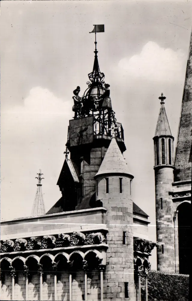 Dijon — Der Jacquemart der Kirche Notre-Dame (14. Jahrhundert) — Éditions E. PROTET, 15, rue du Parlement, Dijon - Vorderseite