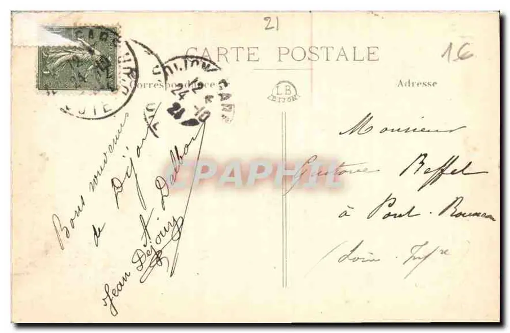 Dijon — Igreja São Miguel — Editor L. B. Dijon, n°6 - Verso