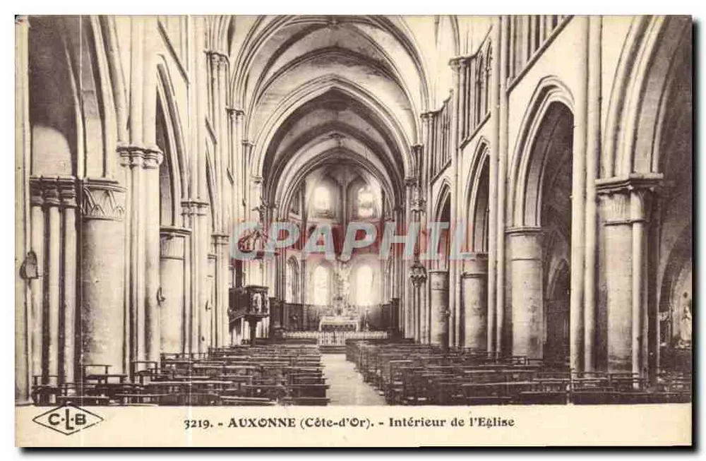 Auxonne (Côte-d'Or) — Innere der Kirche — C.-L-B, Nr. 3219 - Vorderseite