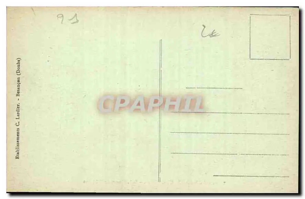 Auxonne (Côte-d'Or) — Innere der Kirche — C.-L-B, Nr. 3219 - Rückseite