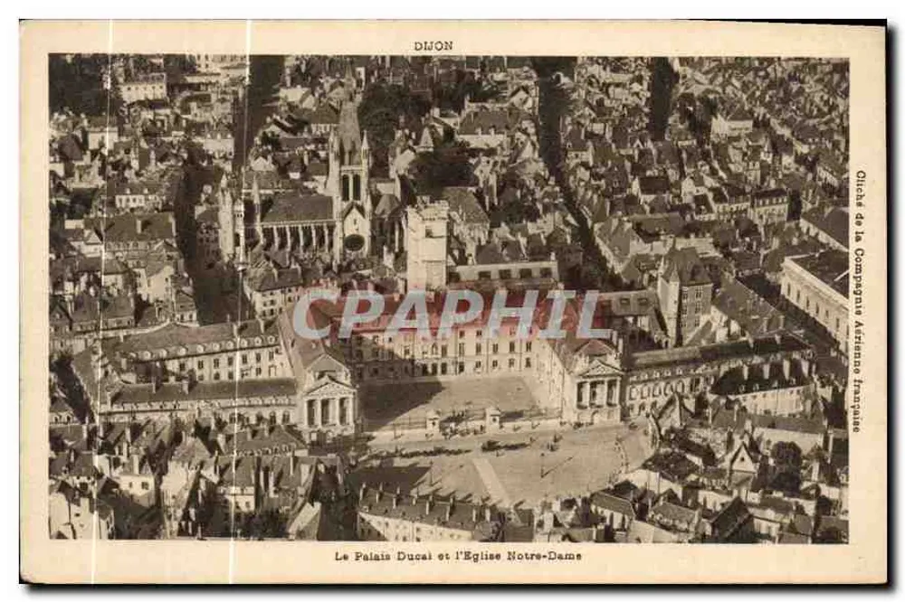 Dijon — Das Ducal Palace und die Kirche Notre-Dame — Cliché der französischen Ardennen-Gesellschaft - Vorderseite