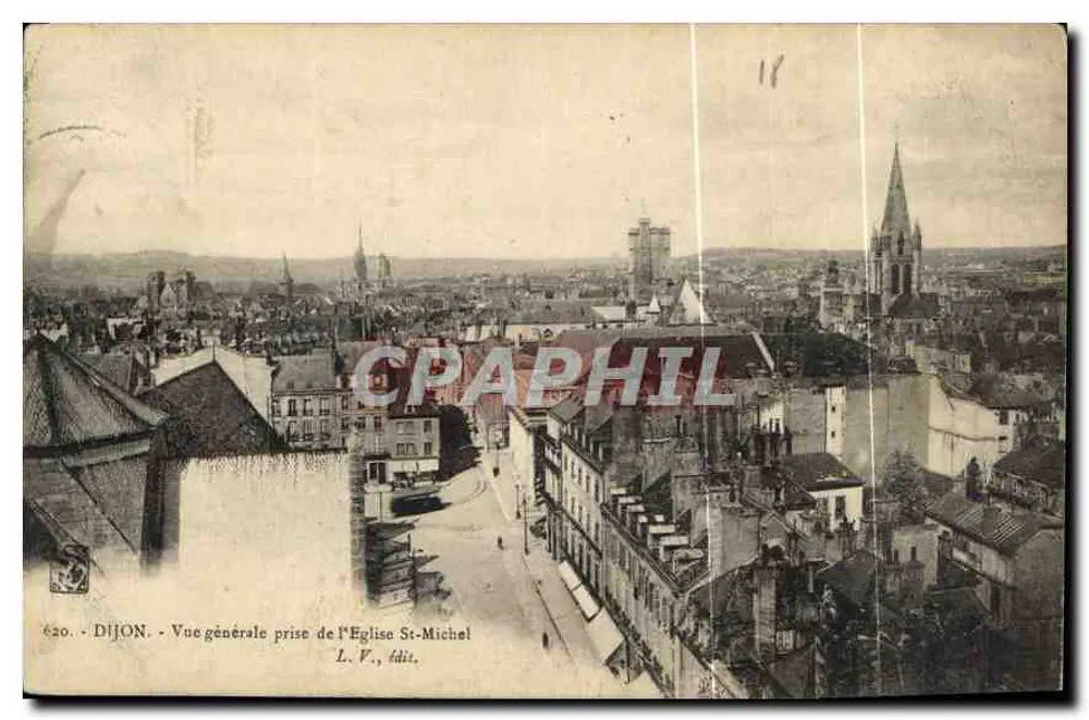 Dijon — Allgemeine Ansicht vom St-Michel-Kirche — L. V., Verlag - Vorderseite