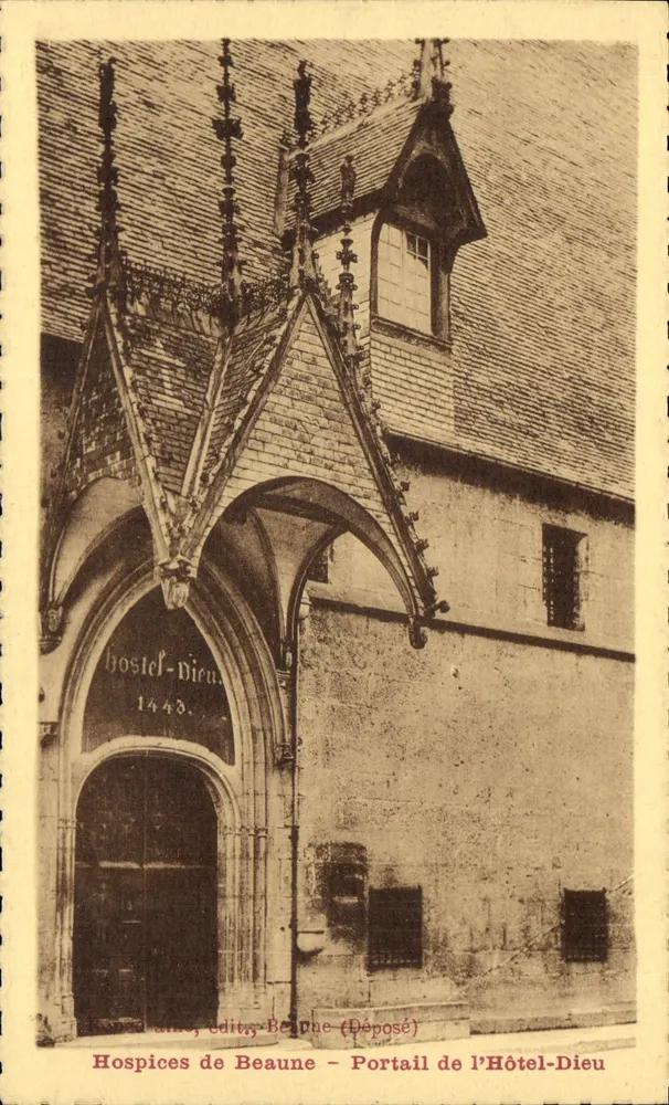 Hospices de Beaune — Portal des Hôtel-Dieu — Verleger Beaune (Deposited) - Vorderseite