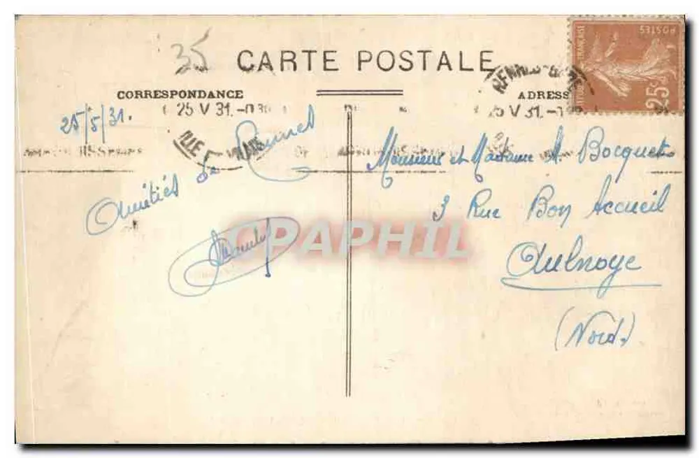 Rennes (I.-et-V.) — O Thabor — A Gruta — Garnier e Coconnier, editor - Rennes - Verso