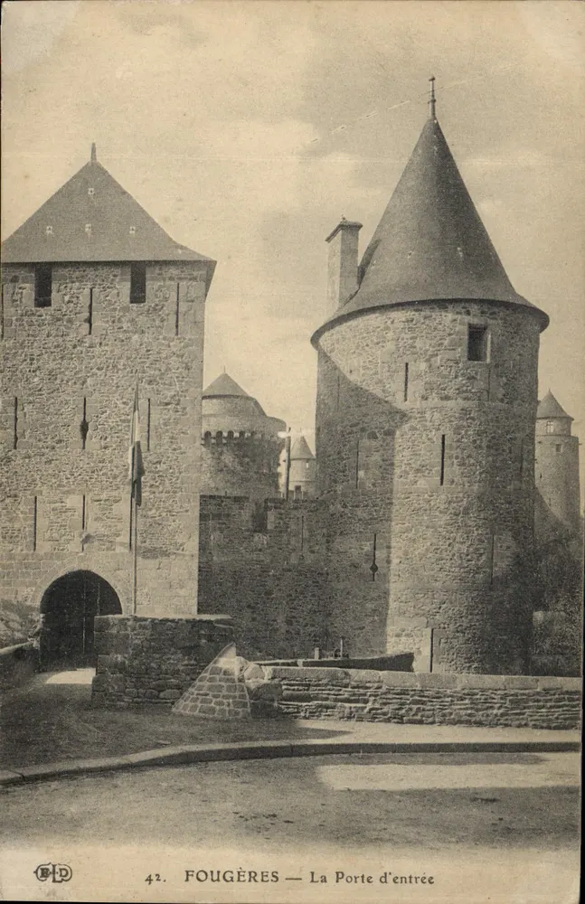 Fougères — A Porta de entrada — Editor B.L.D. n°42 - Frente