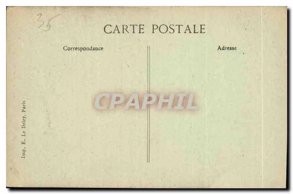Fougères — A Porta de entrada — Editor B.L.D. n°42 - Verso