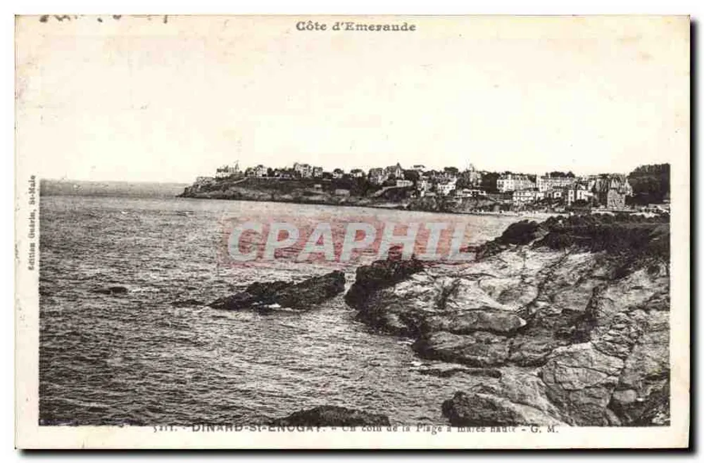 Dinard-St-Enogat — Côte d'Emesande — Ansicht des Strandabschnitts bei Ebbe — G. M. — Éditions Ouarde, St-Malo - Vorderseite