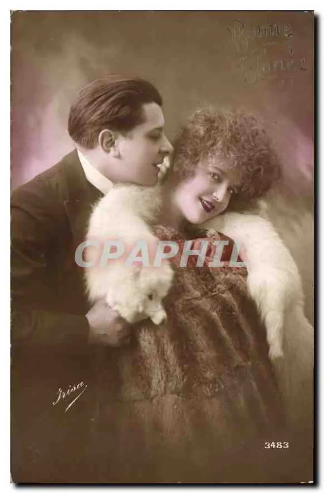 Casal em traje de festa — Irise, Paris — n° 3483 - Frente
