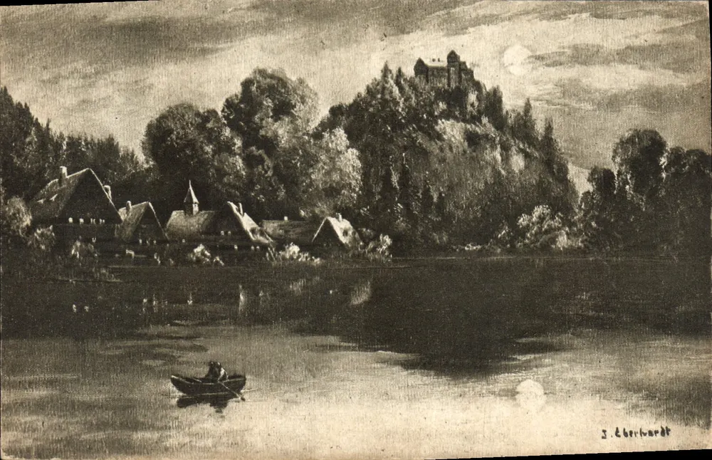 Castelo de Bubendorf — vista noturna — J. Eberhardt, série 2897 - Frente