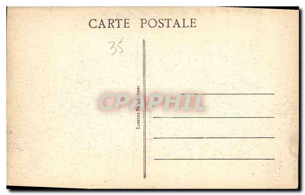 Castelo de Josselin — vista do castelo sobre o rio — editor Laurent Néretannes, n° 1732 - Verso