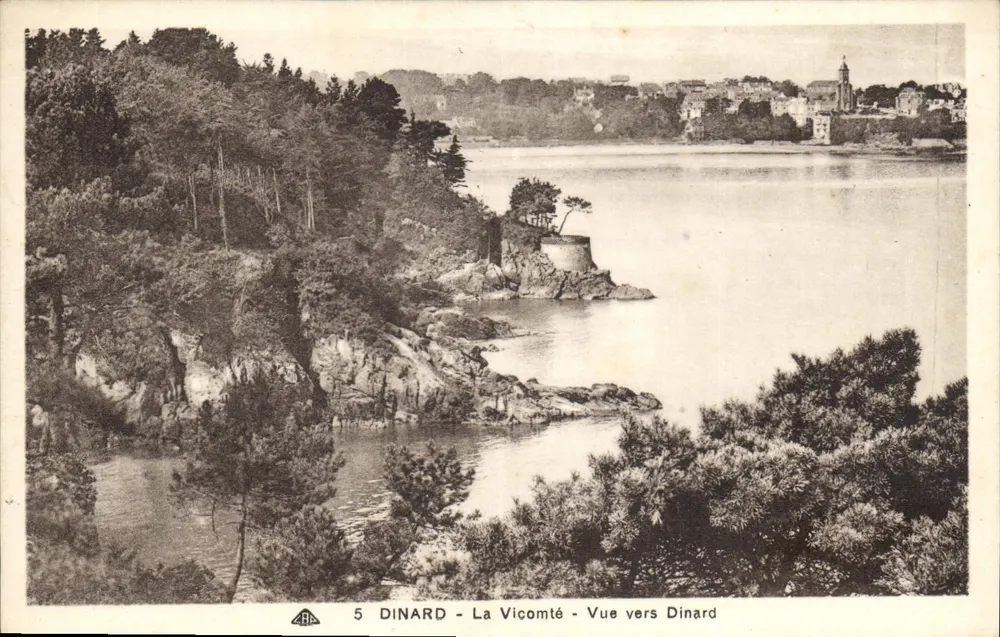 Dinard - La Vicomté - Vista em direção a Dinard — editor ABA, n°5 - Frente