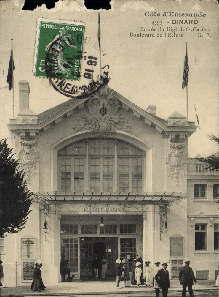 Entrée du High-Life-Casino — Boulevard de l'Écluse — G.F. éditeur - Vorderseite
