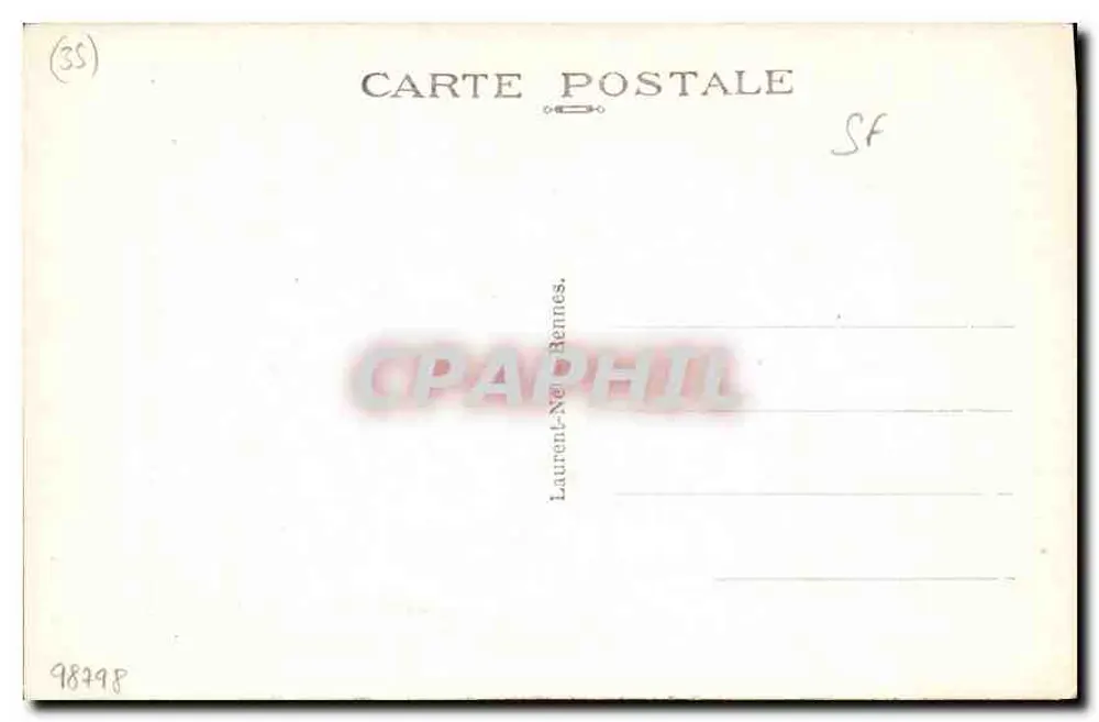 Rennes - La Porte Mordelaise, oder einst Royale — ersetzte 1440 eine gallo-römische Tür, Verlag Laurent-Néel, Nr. 4455 - Rückseite