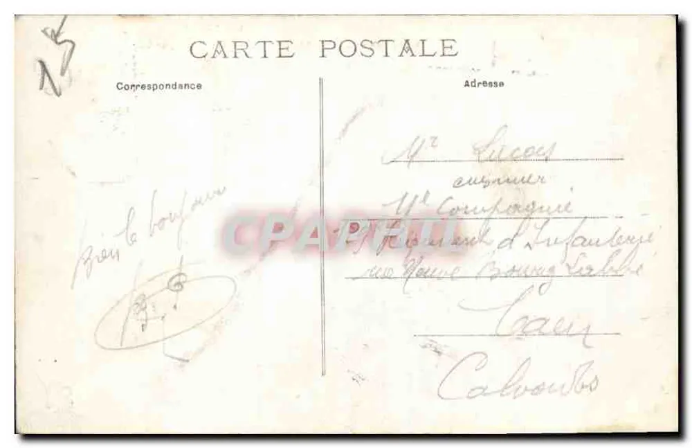 Quiberon, Spitze von Beg-er-Vil, die Wilde Küste — Morbihan 6226 — unbekannter Verleger - Rückseite