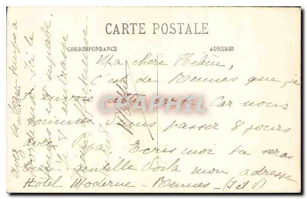 Rennes — Le Thabor — A Cascata — A.G. — n°98 - Verso