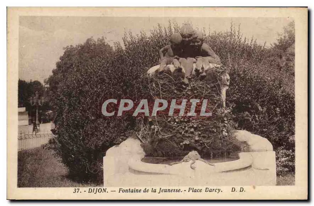 Dijon — Fontaine de la Jeunesse — Place Darcy — D. D. - Vorderseite
