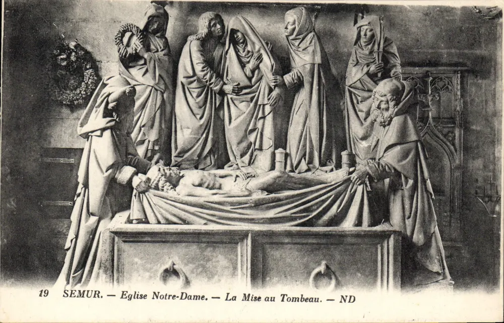 Semur — Kirche Notre-Dame — Die Beisetzung — ND - Vorderseite
