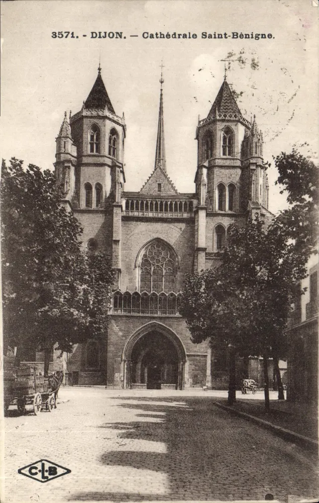 Dijon — Katedra Świętego Benignusa — C.L.B. nr 3571 - Awers