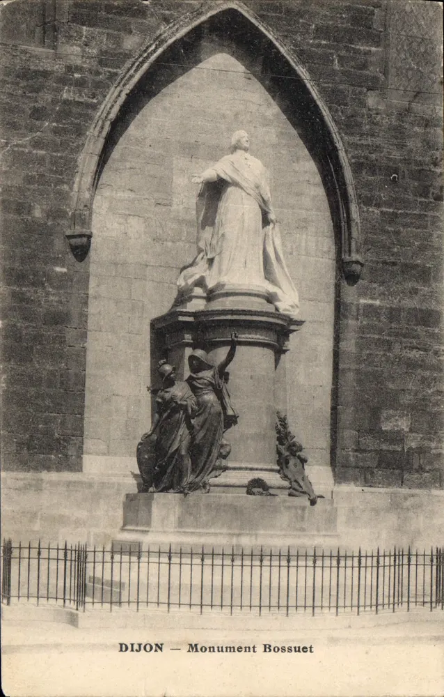 Dijon — Monumento Bossuet — editor desconhecido, número de série não visível - Frente