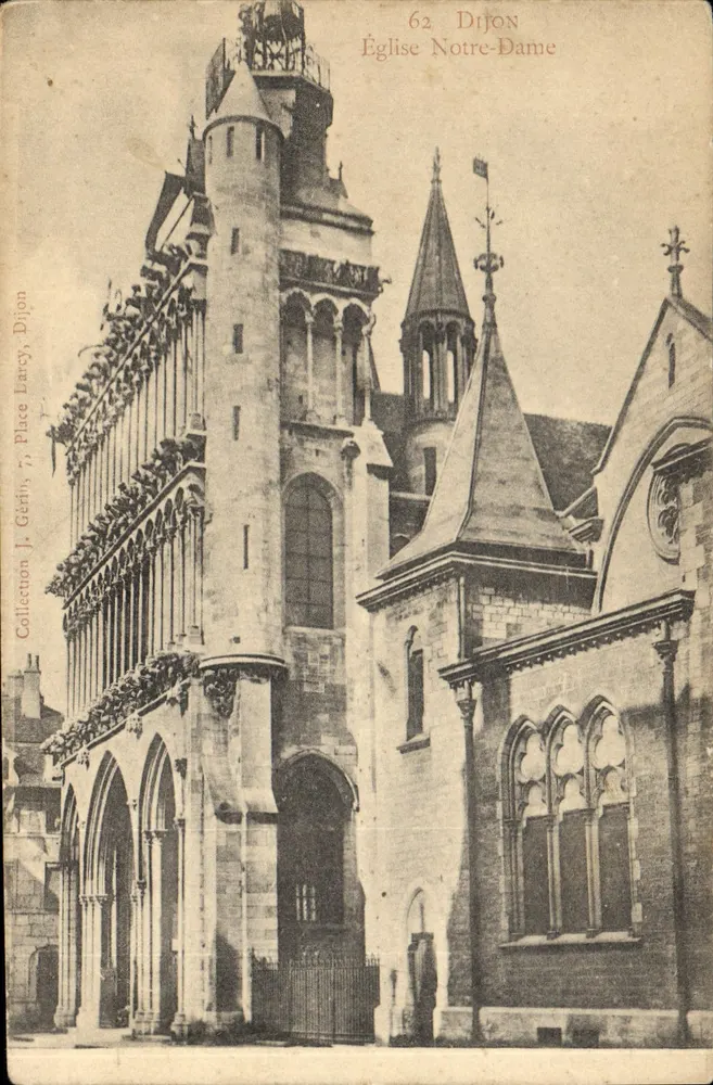Igreja de Nossa Senhora — Dijon — Coleção J. Gérin, 7, Place Darcy - Frente