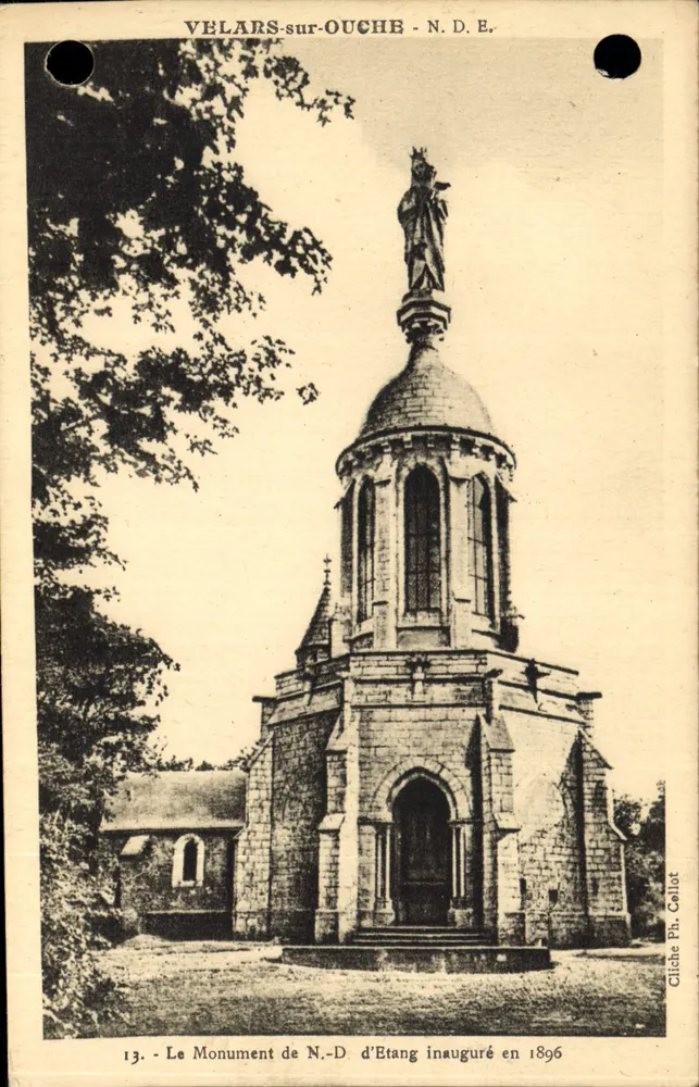 Velars-sur-Ouche - N.D.E. - Het Monument van N.-D. d'Etang ingewijd in 1896 — Gliche Ph. Collot - Voorkant