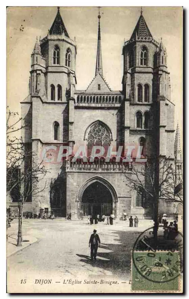 Dijon — A Igreja de Santa Bénigne — Imp. Levy Fils & Cie, Paris - Frente