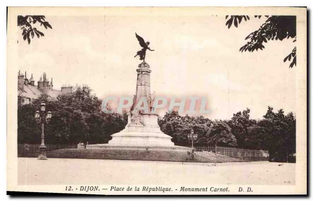 Dijon — Praça da República — Monumento Carnot - Frente