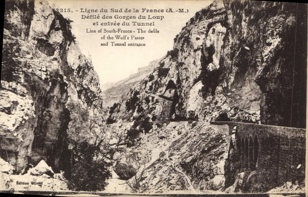 Défilé des Gorges du Loup — entrée du tunnel — Édition Giletta - Vorderseite