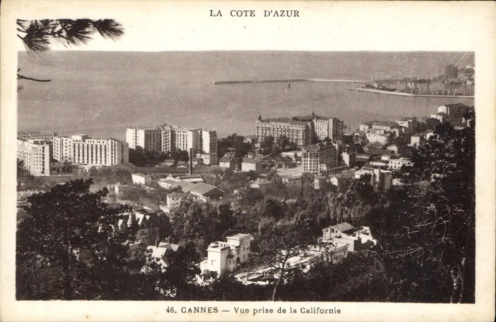 Cannes — Ansicht aus der California — Die Côte d'Azur - Vorderseite