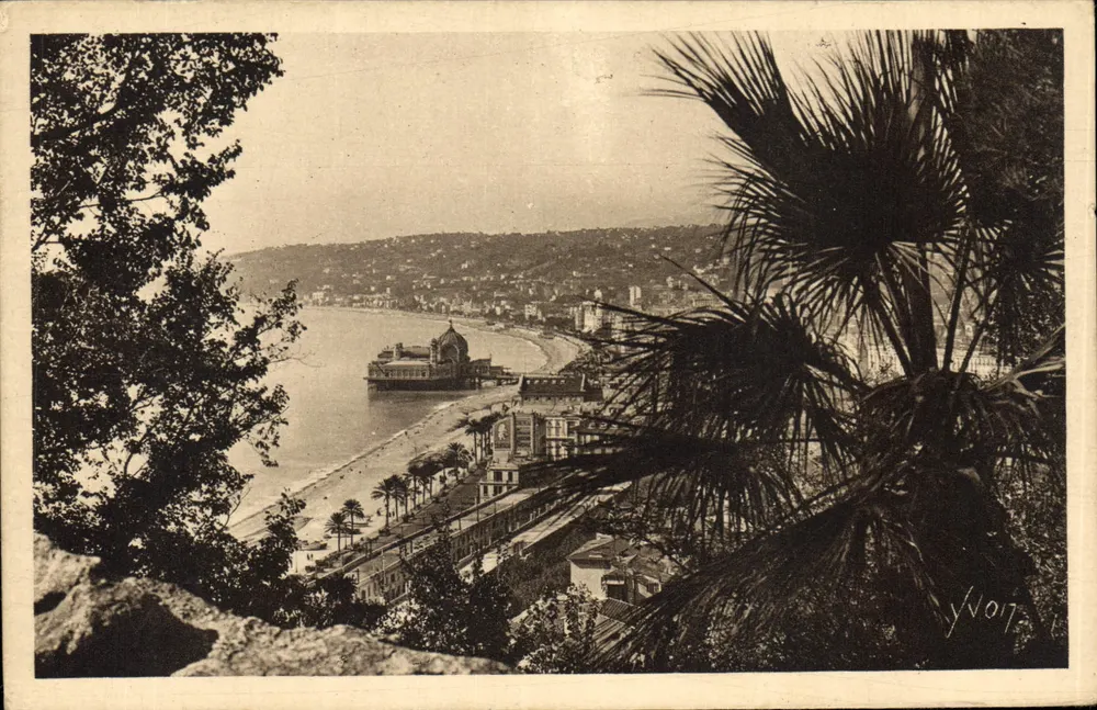 NICE (Alpes-Maritimes) — Panoramablick vom Château Cascade — Les Éditions d'Art YVO, Paris - Vorderseite