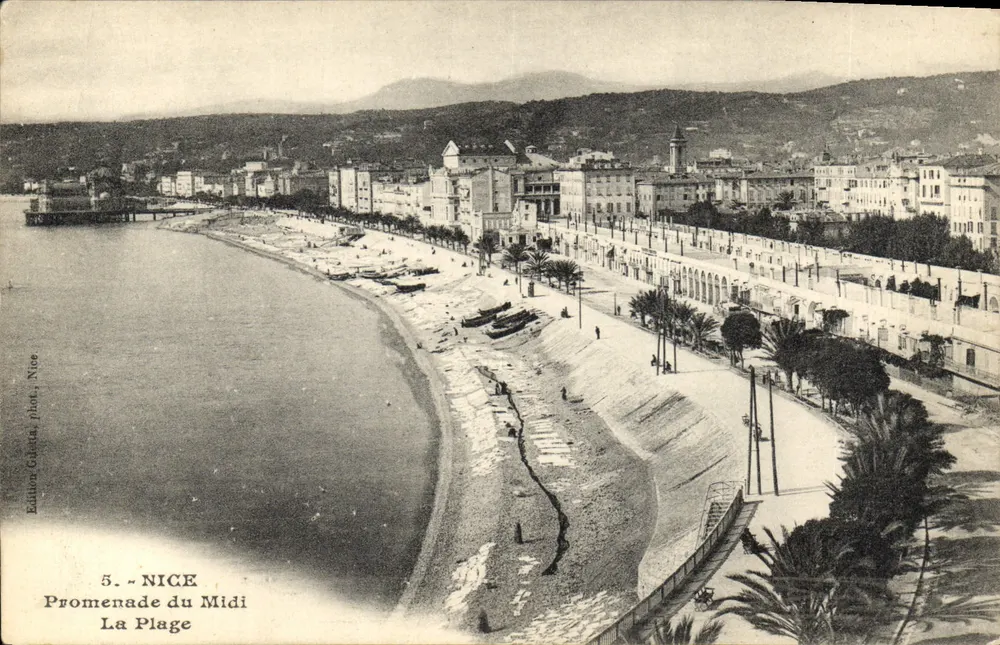 Nice - Promenade do Meio-Dia - A Praia — Editor Clobata, n°5 - Frente