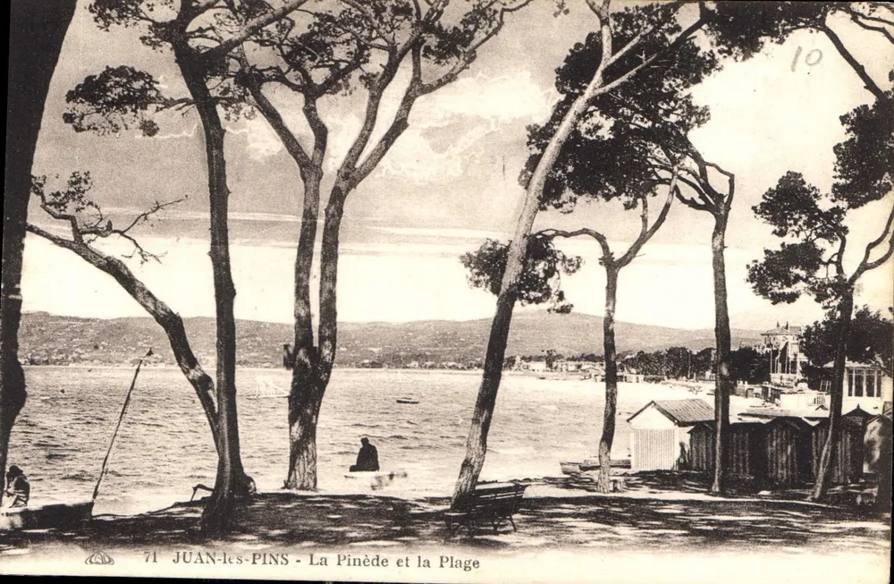 Juan-les-Pins - Die Pinewood und der Strand — unbekannter Verlag, Seriennummer 71 - Vorderseite