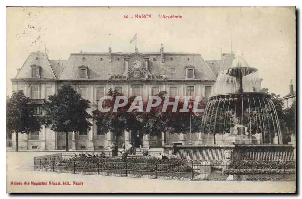 Nancy. A Academia — Casa dos Lojas Hénin, editor Nancy, n° 66 - Frente