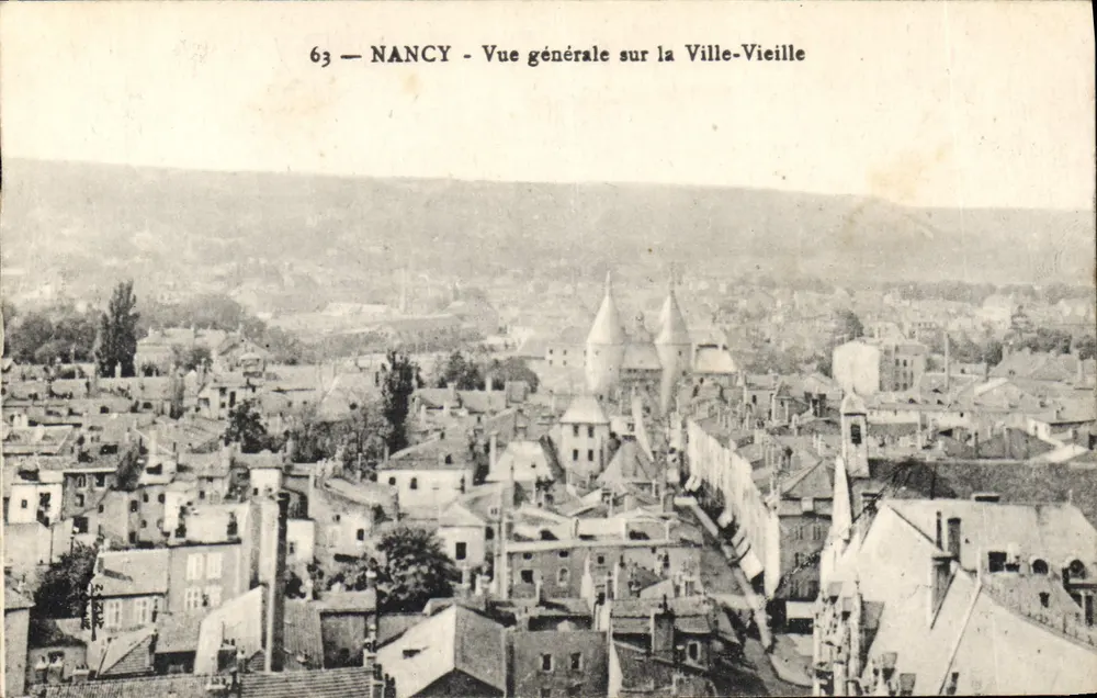 NANCY — Allgemeiner Blick auf die Altstadt — Éditions de la Ville de Nancy, n° 63 - Vorderseite