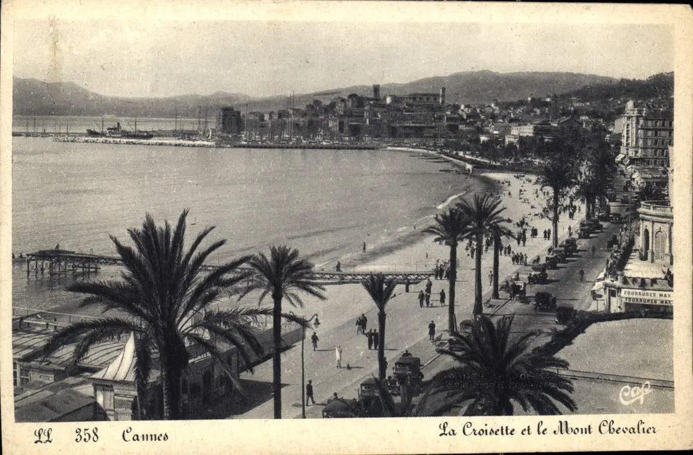Cannes — La Croisette und Mont Chevalier — Verlag Cap, Nr. LL 358 - Vorderseite