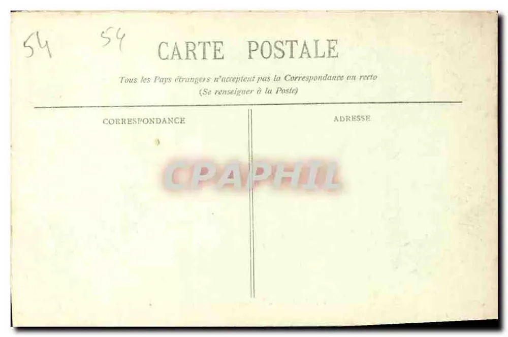 Nancy — Fontaine de Neptune — Imprentas Reunidas de Nancy, n°22 - Verso