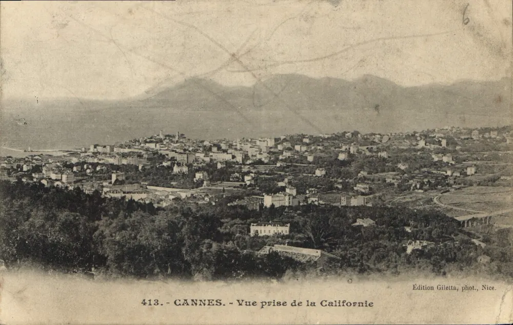 CANNES - Blick aus der Californien — Édition Gilettta, phot., Nice, n° 413 - Vorderseite