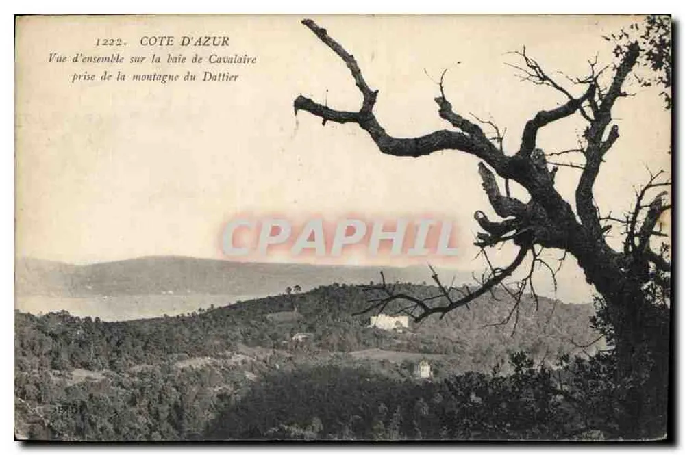 Côte d'Azur — Überblick über die Bucht von Cavalaire vom Berg Daltier aus — n° 1222 - Vorderseite