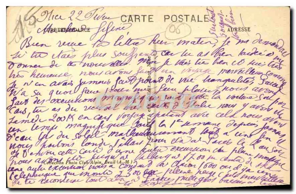Gorges du Cians — Im Winter — Route de BEUIL (A.-M.) - Rückseite
