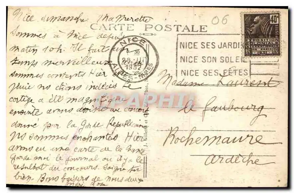 Nice — Jardins Albert 1er und Casino de la Jetée — Promenade des Anglais - Rückseite