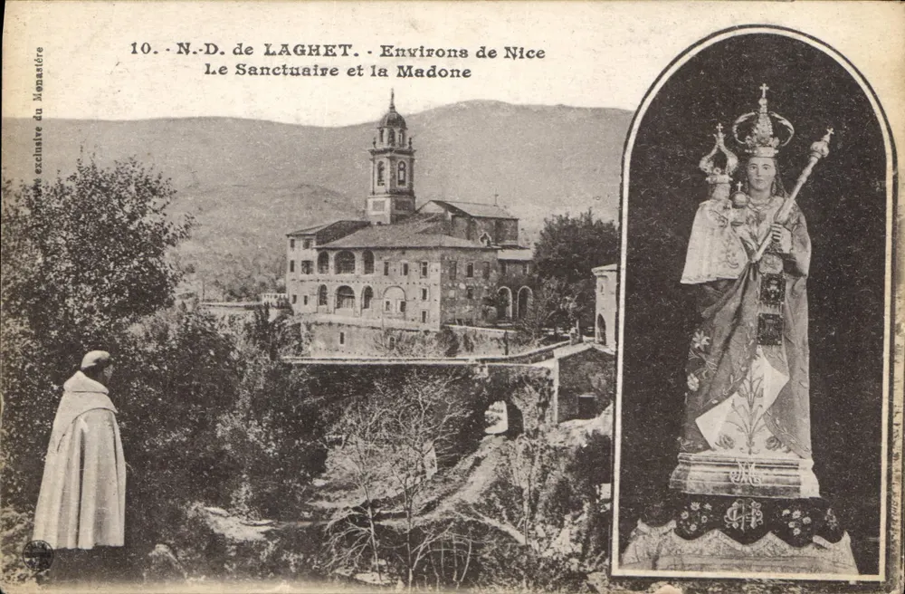 N.D. de LAGHET - Umgebung von Nizza - Das Heiligtum und die Madonna - Vorderseite