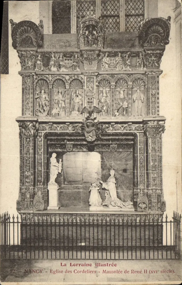 Nancy - Kirche der Cordeliers - Mausoleum von René II (16. Jahrhundert) - Vorderseite