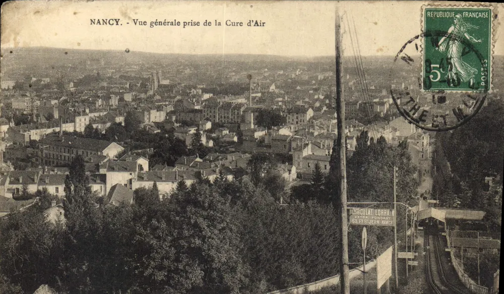 NANCY - Vista geral tirada da Cure d'Air — Chocolat Corrata, Pontaroy - Frente