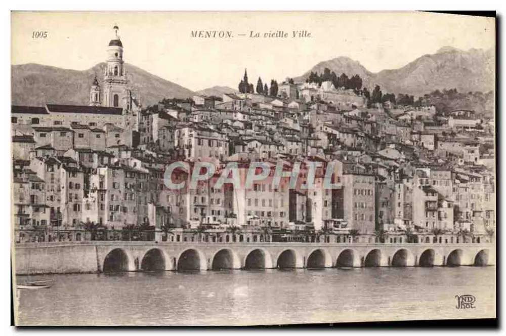 Menton — A velha Cidade — editor ND, número de série não visível - Frente