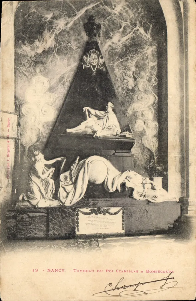 नैन्सी — राजा स्टैनिस्लास बोंसेकौर का समाधि — फोटोग्राफी ए. बोर्पिये एंड सी - आगे