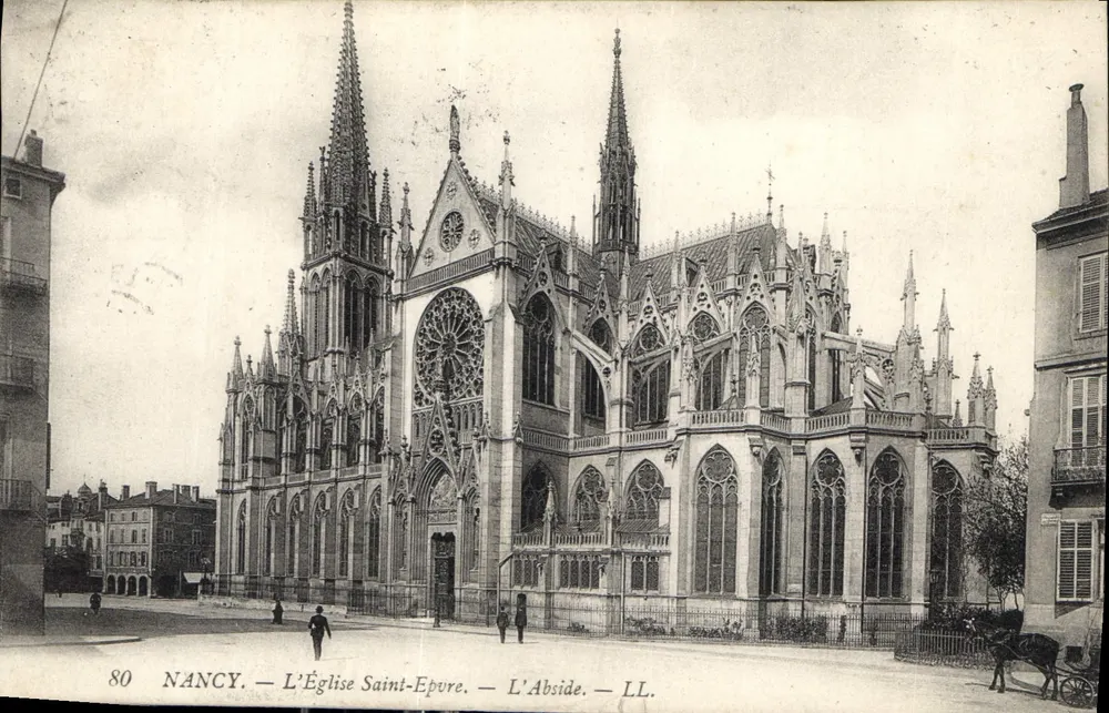Nancy — A Igreja de São Epvre — A Abside — LL. — N° 80 - Frente