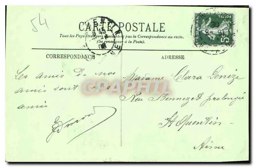 Nancy — A Igreja de São Epvre — A Abside — LL. — N° 80 - Verso